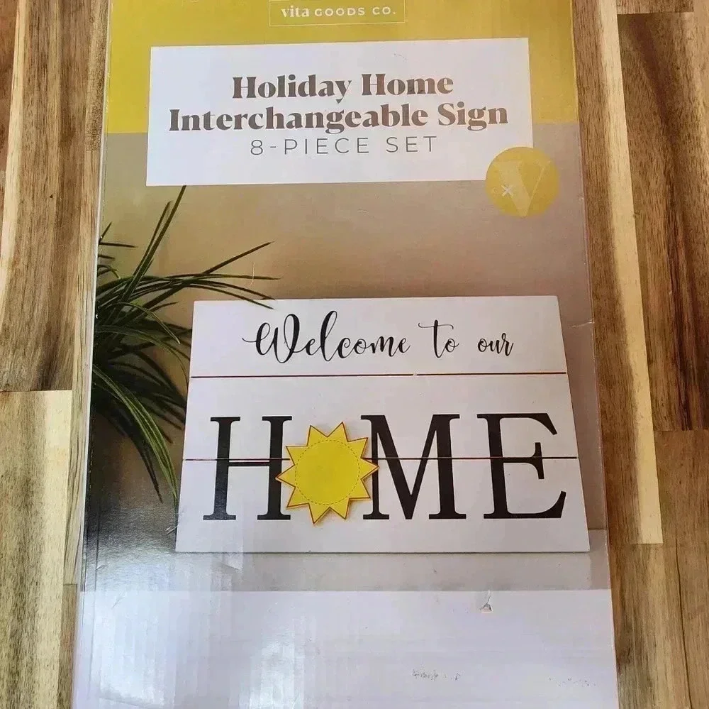 Welcome To Our Home Holiday Home Interchangeable Sign